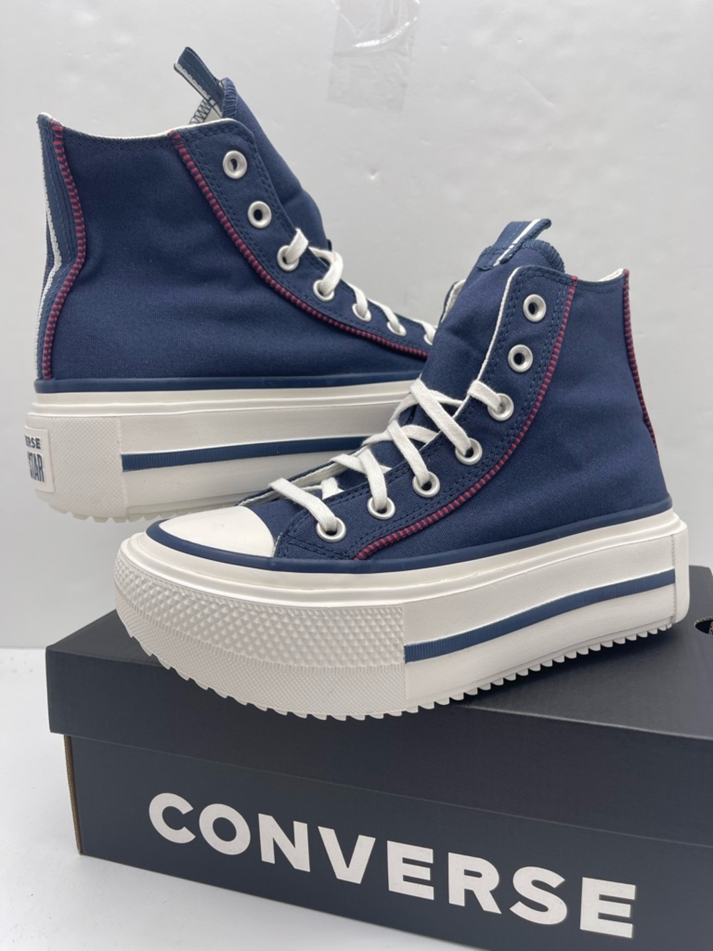 Converse WMNS Chuck Taylor All Star High Top Platform Sneakers Size 7 419252C - Picture 16 of 16